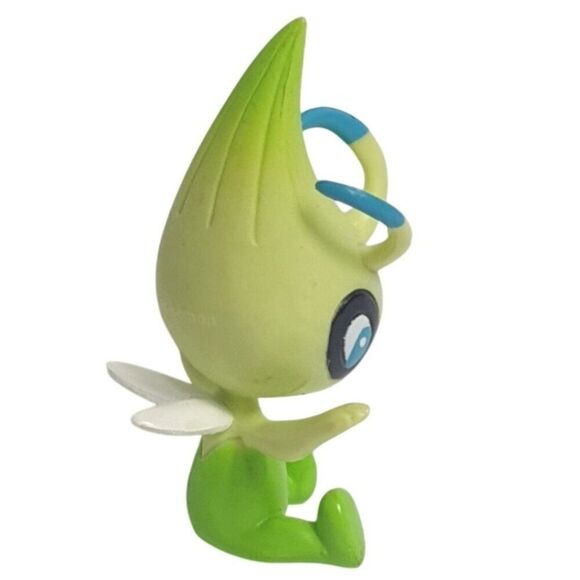 Celebi Pokemon 2010 Heartgold & SoulSilver Mini Toy 2.5" Figure Series 19 - Picture 5 of 6
